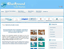 Tablet Screenshot of bluearound-yacht-charters.com